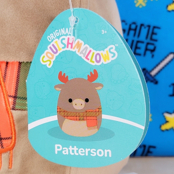Squishmallow Patterson the Moose 7" UltraSoft Stuffed Animal Toy Plush NWT - Picture 5 of 6